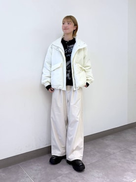 「アイテム（チノパンツ）」を使った、nanamiさん（レディース・164cm・20代）の冬コーディネート