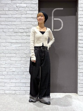 「RAGEBLUE（レイジブルー）のアイテム（帽子）」を使った、nanamiさん（レディース・164cm）の秋コーディネート