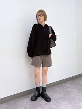 「アイテム（ポロシャツ）」を使った、nanamiさん（レディース・164cm）の秋コーディネート