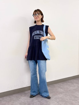 「アイテム（ファッション雑貨）」を使った、nanamiさん（レディース・164cm・20代）の夏コーディネート