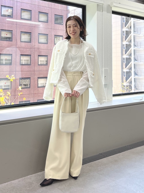 セール】【手洗い可】ツイードショートジャケット（ベスト