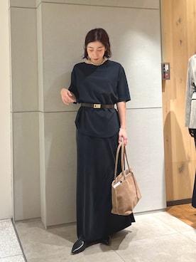「アイテム（スリッポン）」を使った、gg_makiko_tgさん（骨格ナチュラル・レディース・161cm）の秋コーディネート