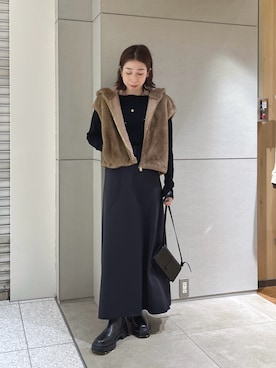 「アイテム（スカート）」を使った、gg_makiko_tgさん（レディース・161cm・30代）の秋コーディネート