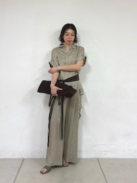 「ミリタリーシャツ」｜gg_makiko_tgさん（レディース・161cm）の春コーディネート