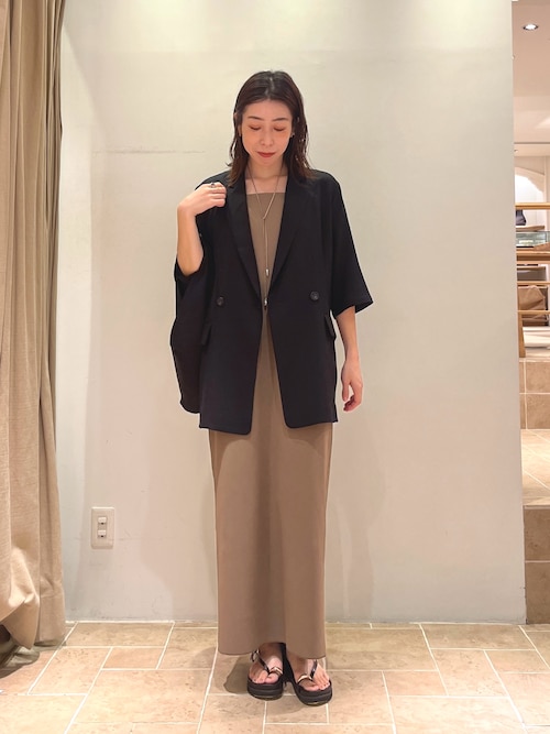 セール】【3サイズ展開】ストレッチマキシキャミワンピース