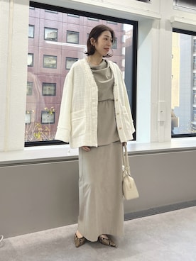 「アイテム（その他アウター）」を使った、gg_makiko_tgさん（レディース・161cm・30代）の冬コーディネート