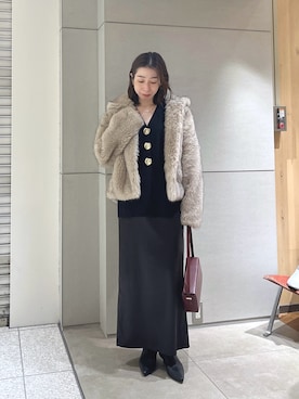 「ワントーンコーデ」｜gg_makiko_tgさん（レディース・161cm）の冬コーディネート