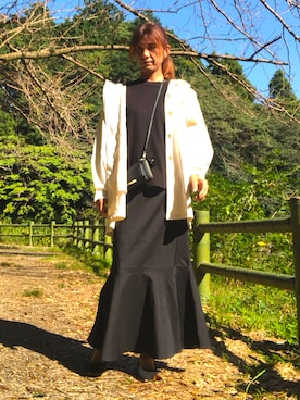 「アイテム（スカート）」を使った、ゆきさん（メンズ・172cm）の秋コーディネート