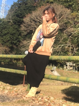 「アイテム（スカート）」を使った、ゆきさん（メンズ・172cm）の冬コーディネート