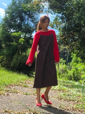 「アイテム（パンプス）」を使った、ゆきさん（メンズ・172cm）の秋コーディネート