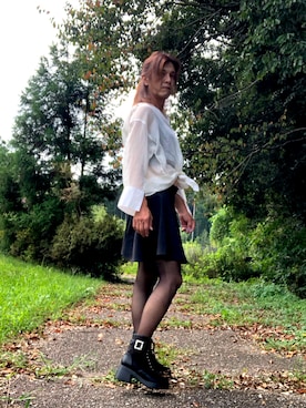 「アイテム（スカート）」を使った、ゆきさん（メンズ・172cm）の夏コーディネート
