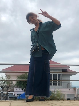 「アイテム（バッグ）」を使った、ゆきさん（メンズ・172cm）の秋コーディネート