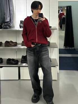 「Chikashitsu +（チカシツプラス）のアイテム（パンツ）」を使った、atsuki1003さん（メンズ・180cm）の春コーディネート