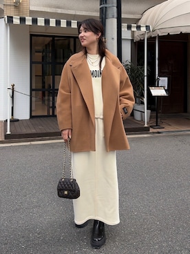 「アイテム（その他アウター）」を使った、doudouchinamiさん（レディース・163cm・30代）の秋コーディネート