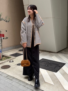 「アイテム（ワンピース/ドレス）」を使った、doudouchinamiさん（レディース・163cm・30代）の秋コーディネート