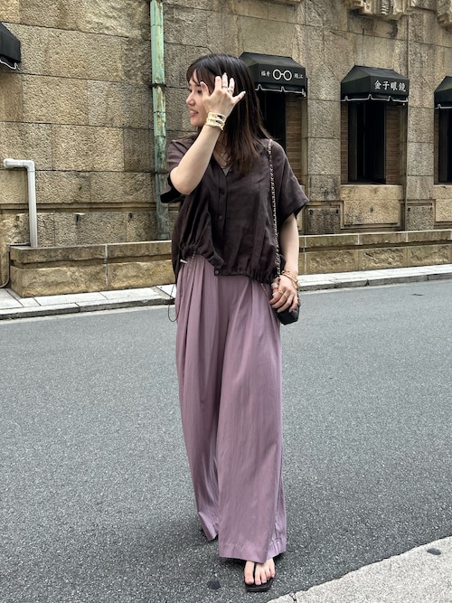 リネンドロストフレンチシャツ