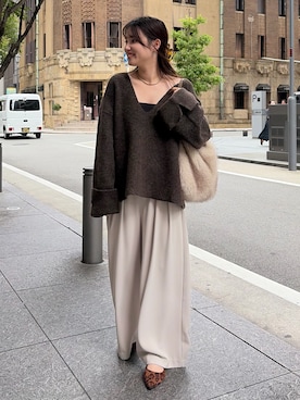 「アイテム（トップス）」を使った、doudouchinamiさん（レディース・163cm・20代）の秋コーディネート