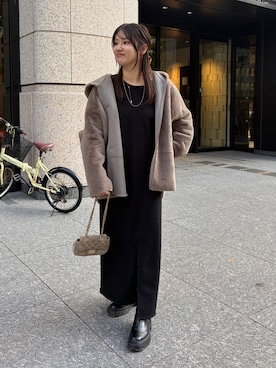 「アイテム（ワンピース/ドレス）」を使った、doudouchinamiさん（レディース・163cm・30代）の秋コーディネート