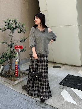 「アイテム（ピアス（両耳用））」を使った、doudouchinamiさん（レディース・163cm・20代）の夏コーディネート