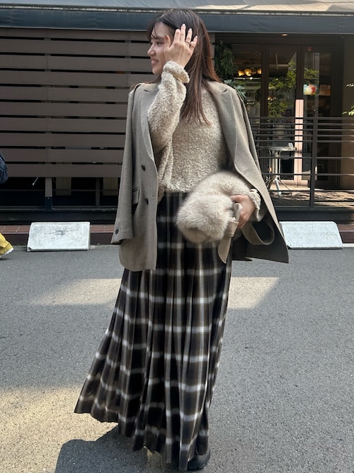 リボンヤーンフェザープルオーバー（ニット/セーター）｜DouDou