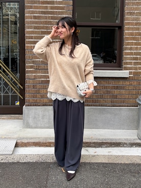 「アイテム（ブーツ）」を使った、doudouchinamiさん（レディース・163cm・30代）の冬コーディネート