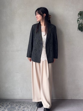 「DouDou（ドゥドゥ）のアイテム」を使った、doudouchinamiさん（レディース・163cm）の冬コーディネート