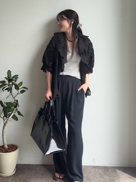 「DouDou（ドゥドゥ）のアイテム」を使った、doudouchinamiさん（レディース・163cm）の春コーディネート