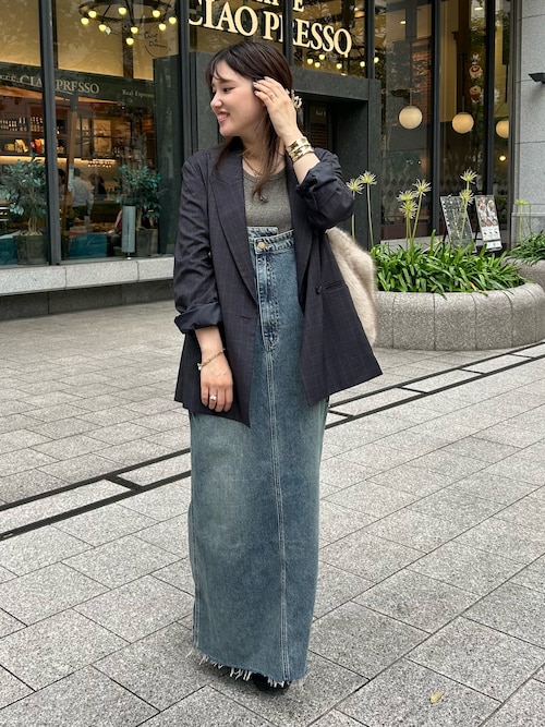 DouDou ワンピース 裾フリンジデニムジャンスカ : ZOZOTOWN Yahoo!店