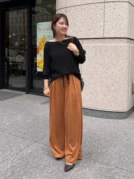 「アイテム（アクセサリー）」を使った、doudouchinamiさん（レディース・163cm・30代）の秋コーディネート