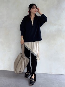 「アイテム（スウェット）」を使った、doudouchinamiさん（レディース・163cm・30代）の秋コーディネート