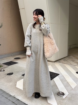 「アイテム（ワンピース/ドレス）」を使った、doudouchinamiさん（レディース・163cm・30代）の秋コーディネート