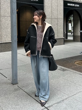 「アイテム（その他アウター）」を使った、doudouchinamiさん（レディース・163cm・30代）の秋コーディネート