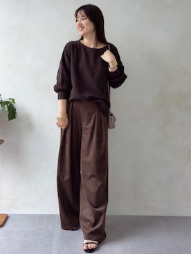 「アイテム（スウェット）」を使った、doudouchinamiさん（レディース・163cm・30代）の秋コーディネート