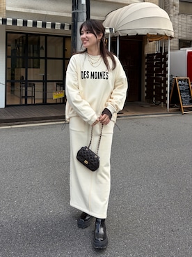 「アイテム（スウェット）」を使った、doudouchinamiさん（レディース・163cm・30代）の秋コーディネート