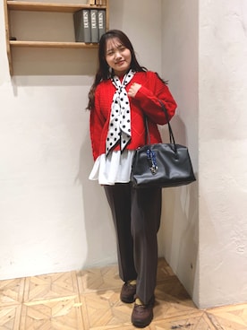 「ガーリーコーデ」｜おみやさん（レディース・155cm）の冬コーディネート