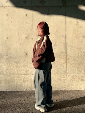 「アイテム（ナイロンジャケット）」を使った、ochiii0606さん（レディース・149cm）の秋コーディネート