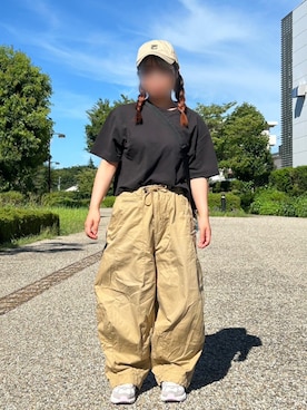 「FILA（フィラ）のアイテム（帽子）」を使った、ochiii0606さん（レディース・149cm）の夏コーディネート