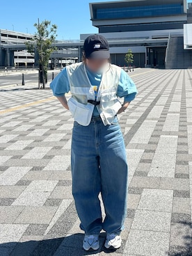 「アイテム（キャップ）」を使った、ochiii0606さん（レディース・149cm）の春コーディネート