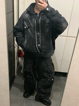 「アイテム（タンクトップ）」を使った、Ryosukeさん（メンズ・168cm）の秋コーディネート