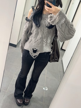 「.KOM（ドットコム）のアイテム」を使った、sonohennohitodaoさん（レディース・159cm）の夏コーディネート