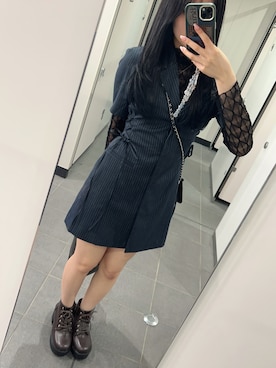 「LVEU.（ラブユ.）のアイテム」を使った、sonohennohitodaoさん（レディース・159cm）の夏コーディネート