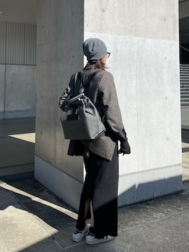 「アイテム（バックパック/リュック）」を使った、hanaさん（レディース・160cm）の秋コーディネート