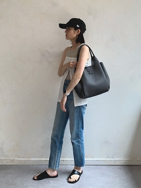 「IACUCCI（イアクッチ）のアイテム」を使った、hanakaさん（レディース・160cm）の夏コーディネート