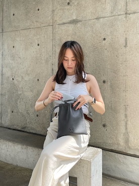「アイテム（財布）」を使った、HANAKAさん（レディース・160cm）の夏コーディネート