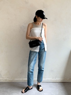 「IACUCCI（イアクッチ）のアイテム」を使った、hanakaさん（レディース・160cm）の夏コーディネート
