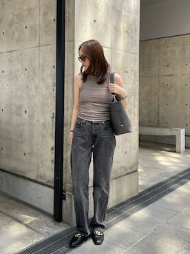 「IACUCCI（イアクッチ）のアイテム」を使った、HANAKAさん（レディース・160cm）の夏コーディネート