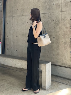 「IACUCCI（イアクッチ）のアイテム」を使った、HANAKAさん（レディース・160cm）の夏コーディネート
