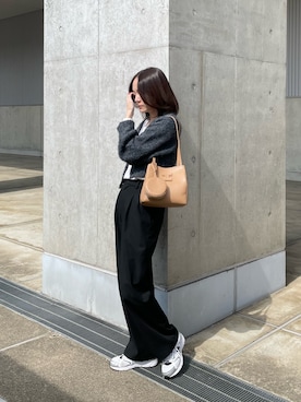 「アイテム（その他小物）」を使った、hanaさん（レディース・160cm）の秋コーディネート