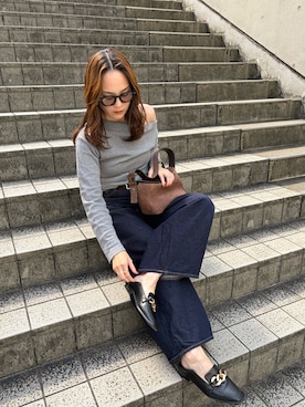 「IACUCCI（イアクッチ）のアイテム」を使った、HANAKAさん（レディース・160cm）の秋コーディネート
