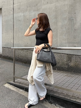 「IACUCCI（イアクッチ）のアイテム」を使った、HANAKAさん（レディース・160cm）の夏コーディネート